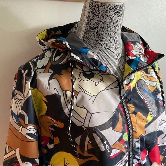 Looney Tunes X Members Only character pattern windbreaker jacket - NWT - Picture 6 of 16